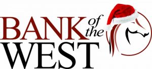 Bank Logo with Santa Hat